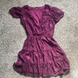 Floral purple dress